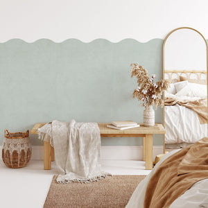 Frosted Sage Half Wall